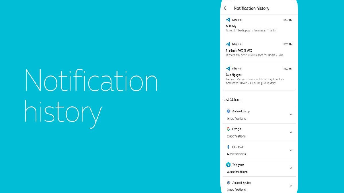 Android Notification History – Phone Settings, External Applications, and More